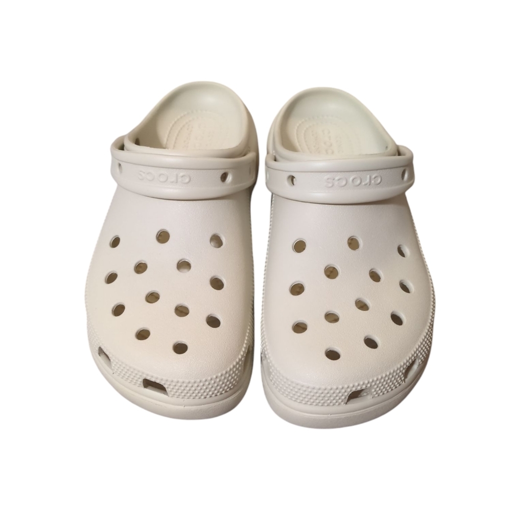 PRICE FIRM Women's Crocs Platform Clogs Bone - Picture 3 of 7